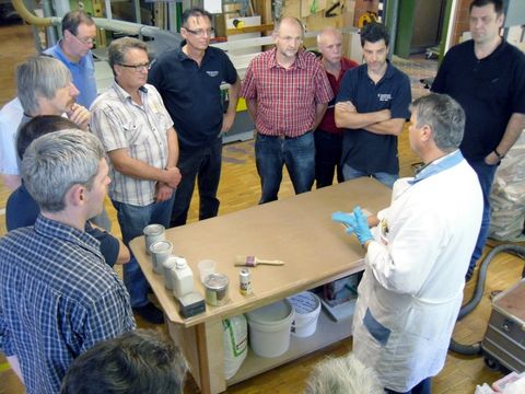 Tagung der Ausbilder im Tischerlerhandwerk an den Bildungseinrichtungen der baden-württembergischen Handwerkskammer in Tübingen.