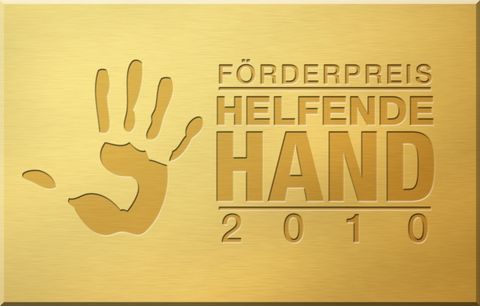 Logo des Förderpreises "Helfende Hand 2010"