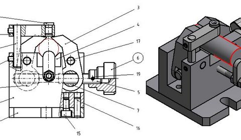 Feinwerkmechaniker-Meister 2011, Konstruktionszeichnung